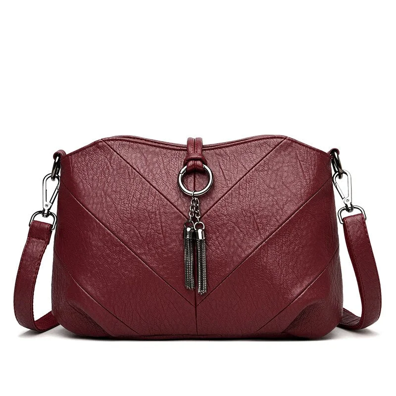 Vintage High Quality Soft Leather Shoulder Bag Luxury Handbags Women Bags Designer Crossbody Bags For Women 2020 Bolsas De Mujer