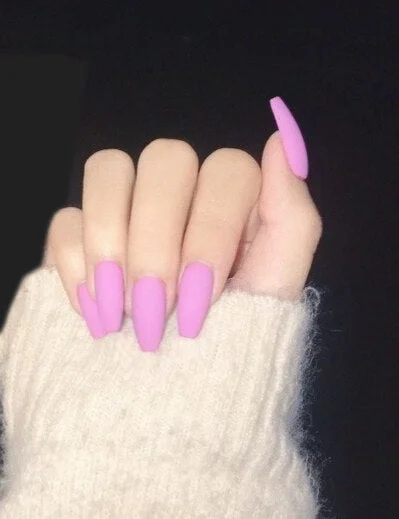 24Pcs ABS Matte Red Black White False nails with Nail extension Fingernails fake nail supplies for professionals nail salon-Nail Inspo