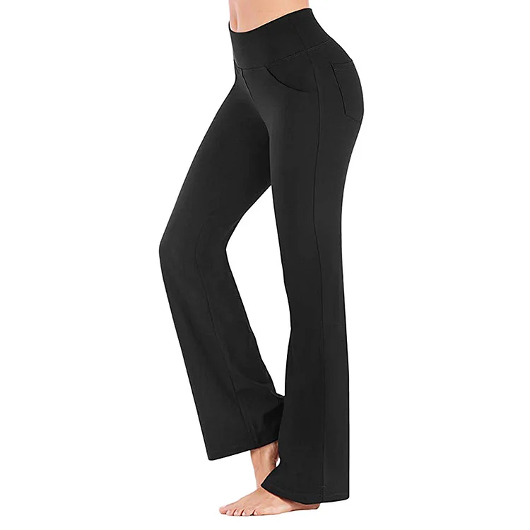 Casual Solid Color High Waist Yoga Pants