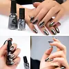 Vernis &agrave; ongles miroir, M&eacute;tal Chrome Effet Miroir Effet Manucure Poli