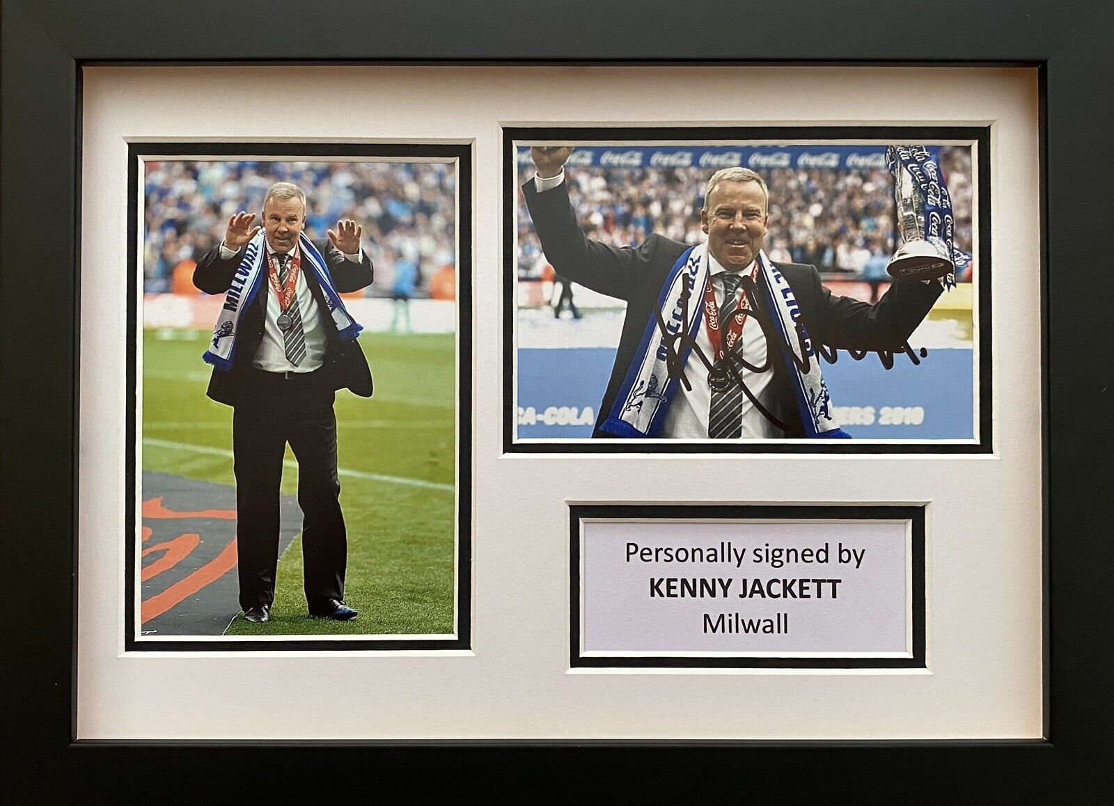 Kenny Jackett Hand Signed Millwall Photo Poster painting In A4 Frame Display