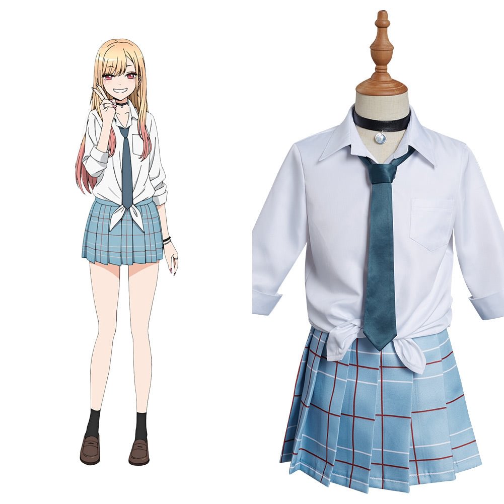 Kinder My Dress-Up Darling Marin Kitagawa Cosplay Kostüm Outfits Halloween Karneval Schuluniform