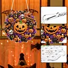 Pumpkins and Skulls DIY Acrylic 5D Crystal Diamond Gem Art Hanging Ornament