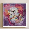 Starry Sky Bear - 14CT Stamped Cross Stitch 40*38cm/15.75*14.96in