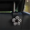 Plaid Floral Car Backseat Hanger Hooks for Bags and Purse