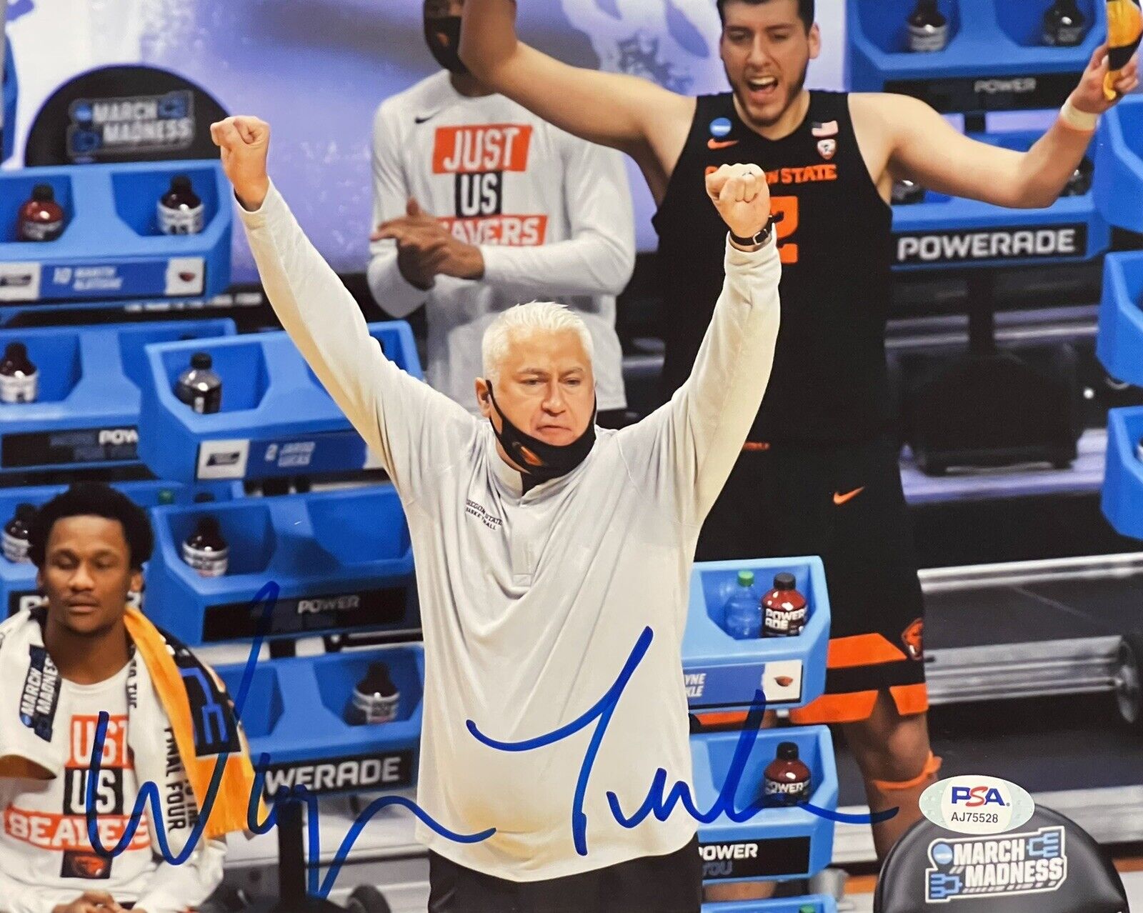 Wayne Tinkle Signed Autographed Oregon State Beavers 8x10 Photo Poster painting PSA/DNA