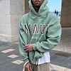 Vintage Men's Letter Print Casual Hoodie by Inlyline