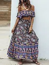 Ethnic Printed Strapless Two-Piece Suits