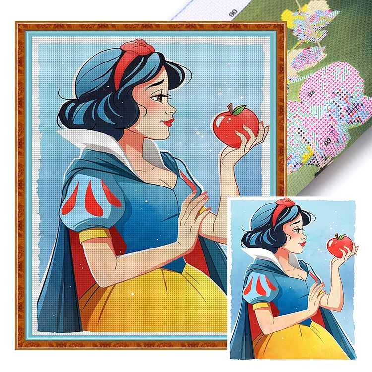 【Huacan Brand】Disney-Snow White 11CT Stamped Cross Stitch 40*50CM