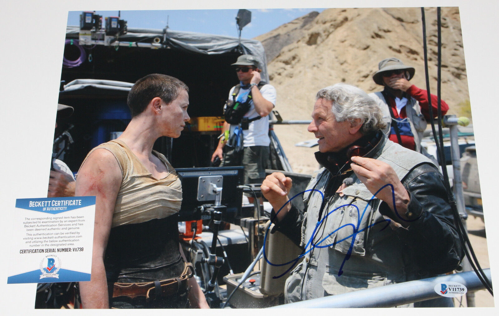 DIRECTOR GEORGE MILLER MAD MAX: FURY ROAD SIGNED 11X14 Photo Poster painting BECKETT COA BAS