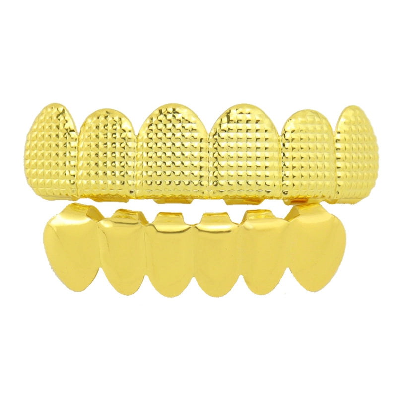 Hip-Hop Solid Color Copper Unisex Tooth Socket Punk Rings