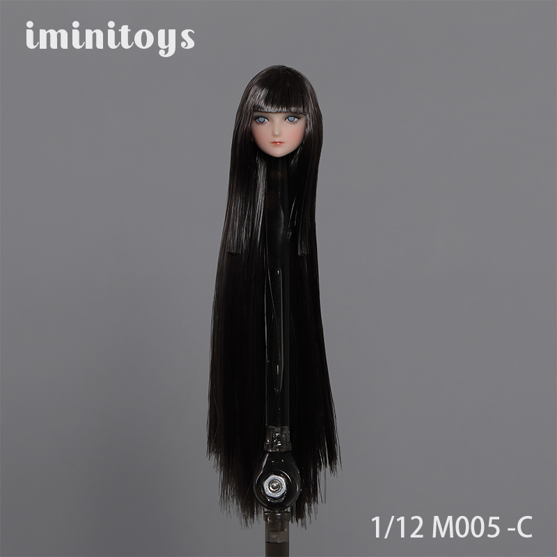 New Sells Iminitoys 1/12 Scale M005 Anime Beautiful Girl Head Sculpt Fit 6" TBLeague Female Action Figure body-aliexpress