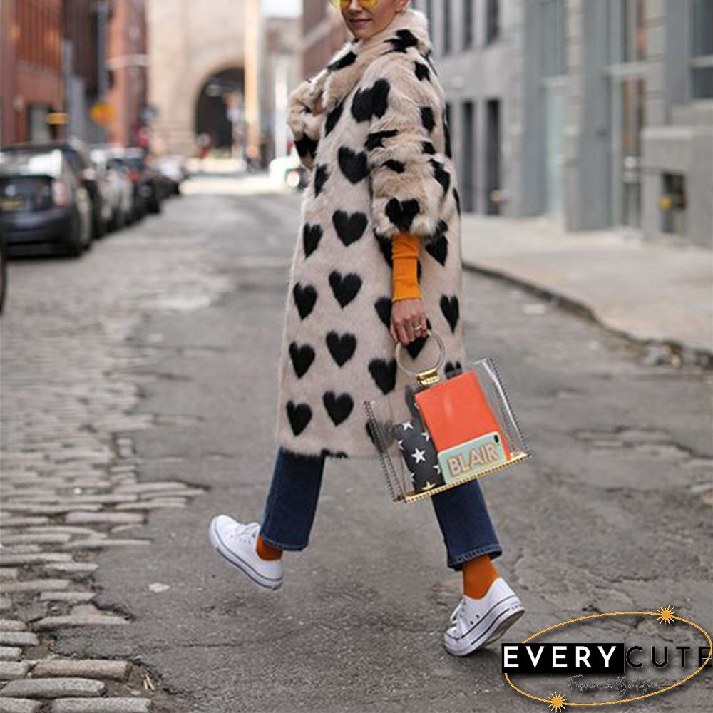 Elegant Lapel Long Sleeve Overcoat