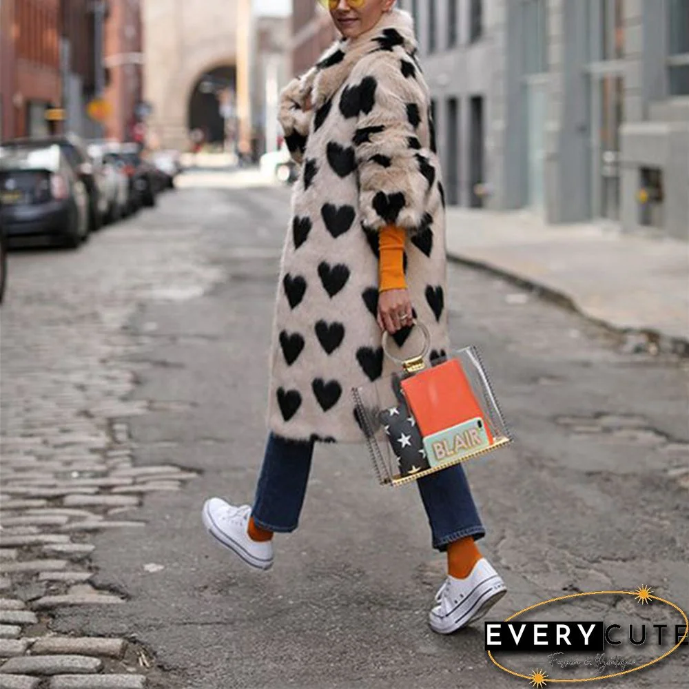 Elegant Lapel Long Sleeve Overcoat