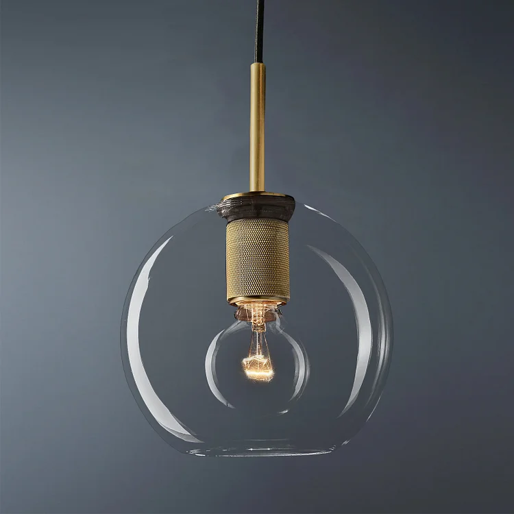 Utilitaire Globe Shade Metal Ball Pendant Light Vjlight