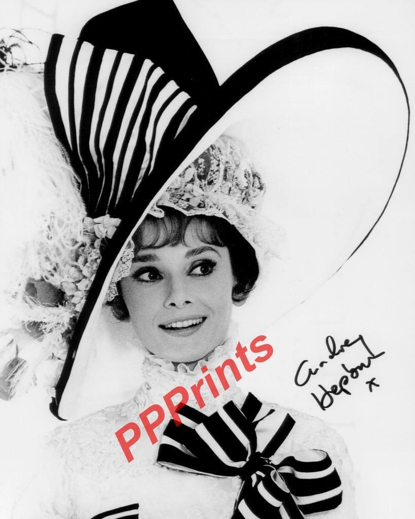 AUDREY HEPBURN Breakfast My Fair Lady AUTOGRAPHED 10X8 SIGNED REPRO Photo Poster painting PRINT