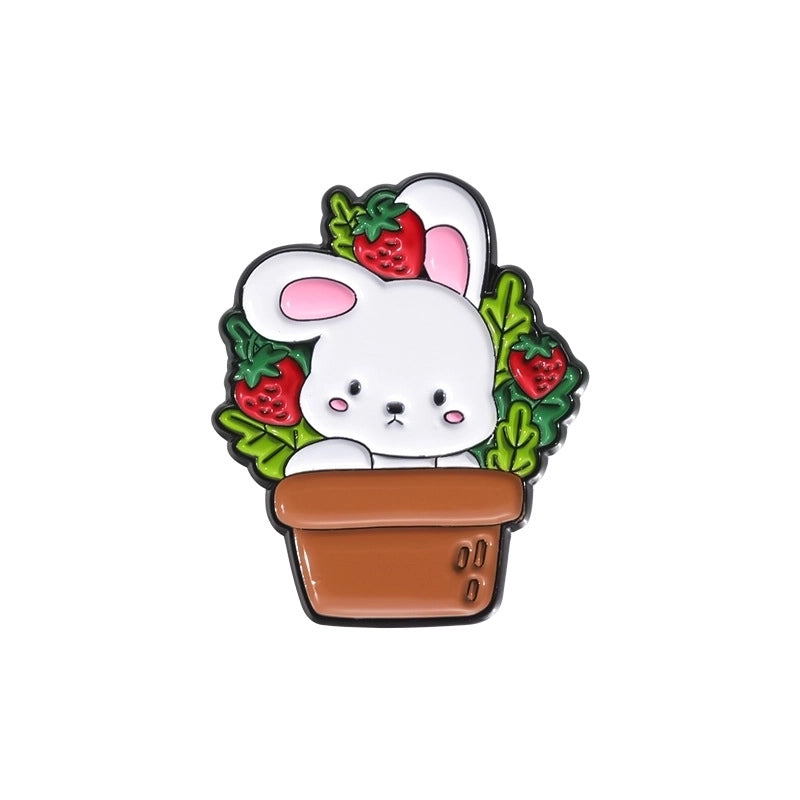 Cute Pin Animal Letter Alloy Stoving Varnish Unisex Brooches