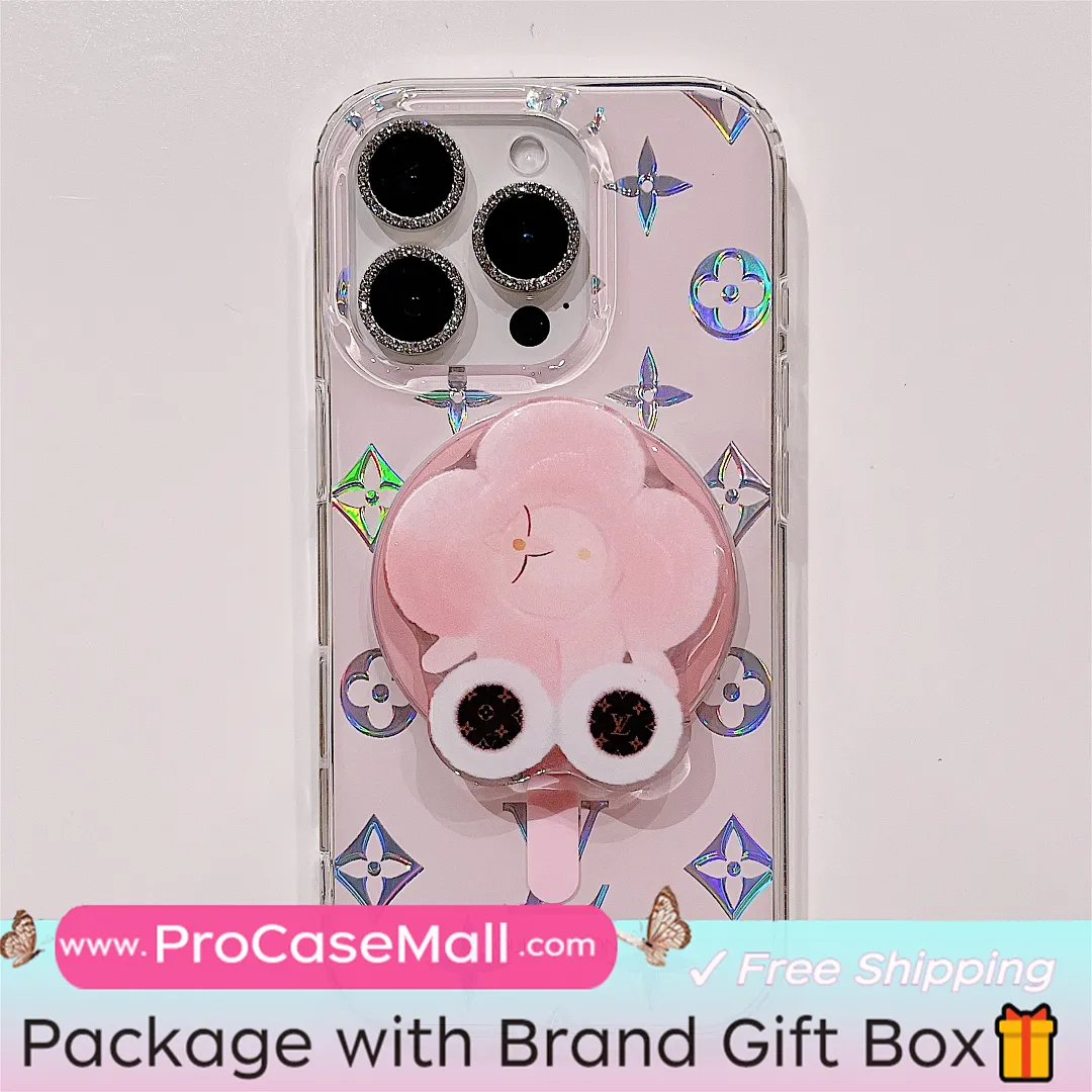 LV Sunflower MagSafe Bracket High Quality Apple iPhone Case