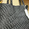 Hand-woven Oversized Leather Tote, Leather Shoulder Bag Handbag