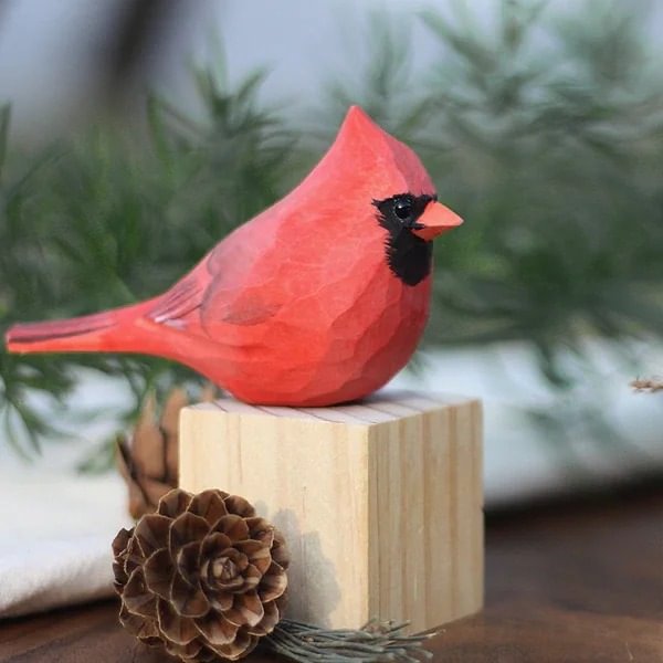 (Summer Hot Sale-50% OFF)Cardinal Handmade Wood Carving✈Buy 2 Get Free Shipping