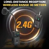 Instrument Microphone Adjustable Clip-On Pickup High-Fidelity Violin Performance Wireless Microphone Rechargeable Professional Sound Pickup for Violin Saxophone Brass Wind Instruments