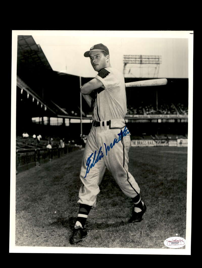 Eddie Mathews JSA Coa Signed 8x10 Photo Poster painting Autograph