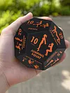 12 Sided Fitness Action Choice Dice Lightweight & Versatile Movement Training Dice Balance & Strength Improvement Interactive Number Dices for Gym Workouts & Yoga Exercise