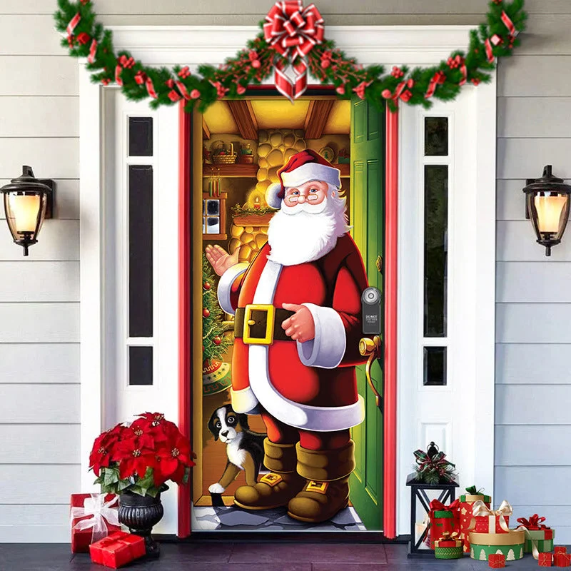Nightmare Before Christmas Outdoor Decorations Props Christmas Elves Door Cover