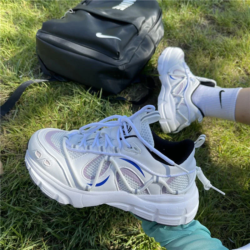 Sneakers Women 2021 Fashion Platform Vulcanized Shoes 42 Autumn Breathable Women's Chunky Sneakers Size 41 Zapatillas Mujer