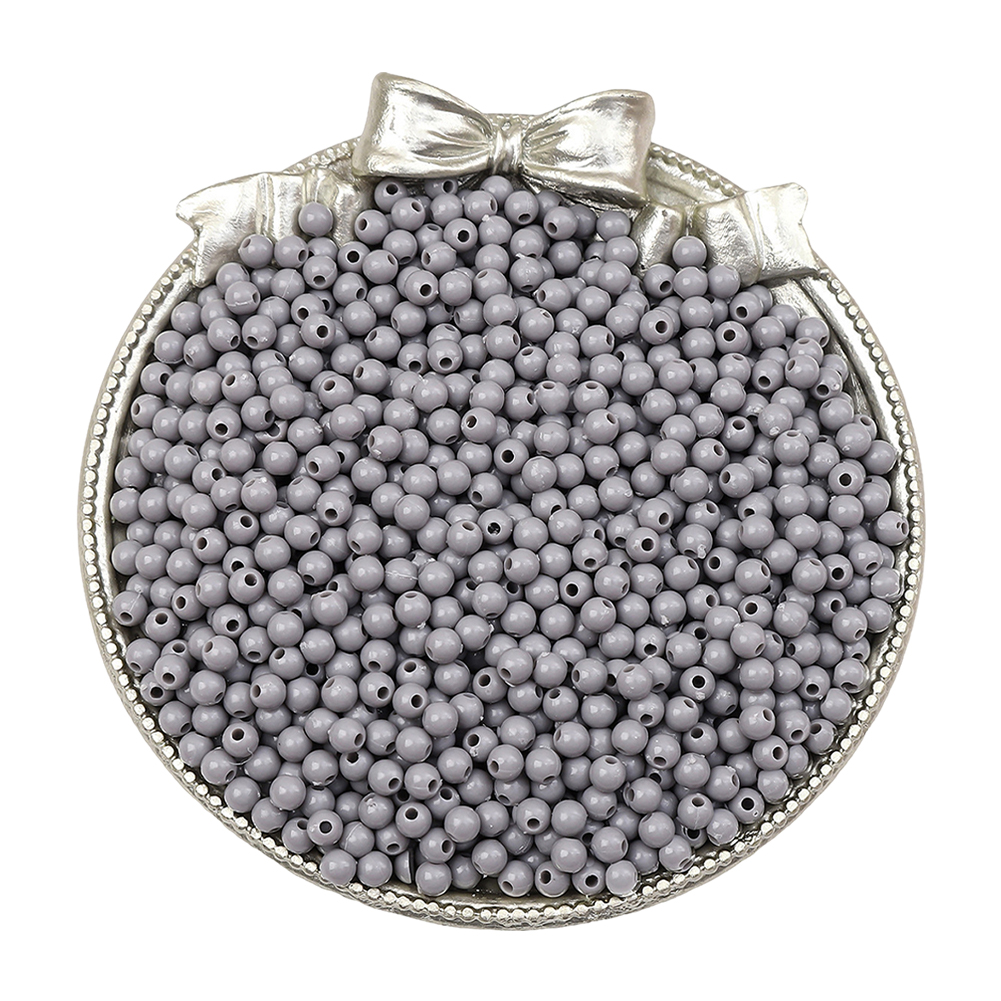 1800Pcs 3mm Acrylic Beads Decorative Craft Beads Small Beads for DIY Crafts (29)