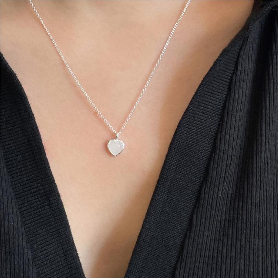 925 Sterling Silver Minimalist Geometric Geometric Silver Necklaces