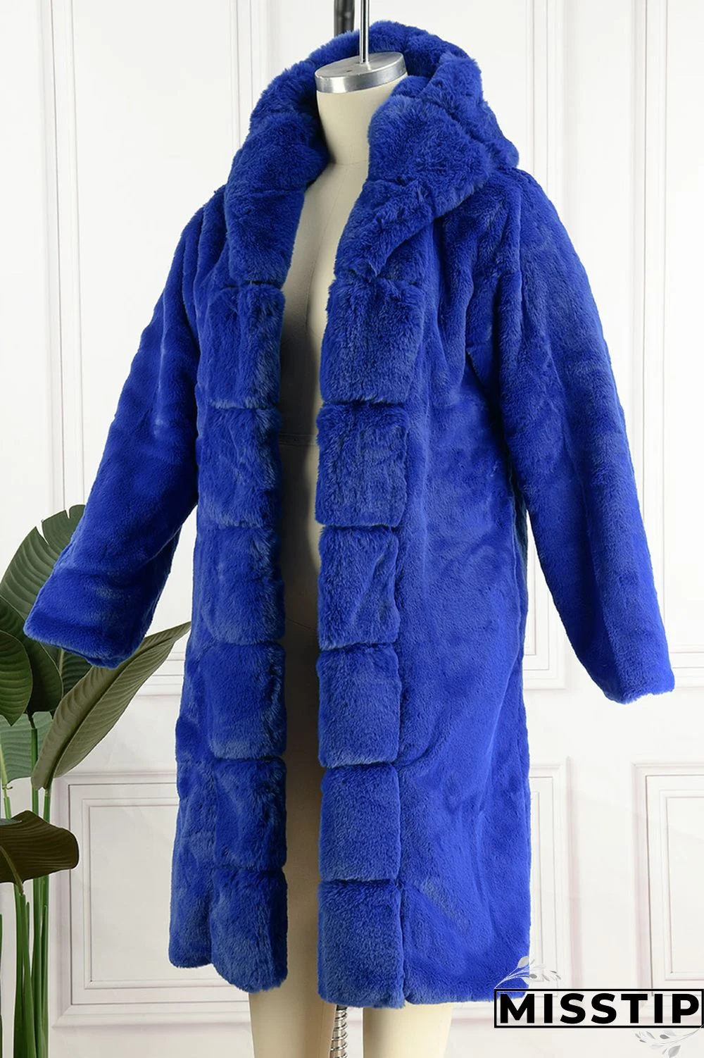 Brown Casual Solid Patchwork Cardigan Hooded Collar Outerwear