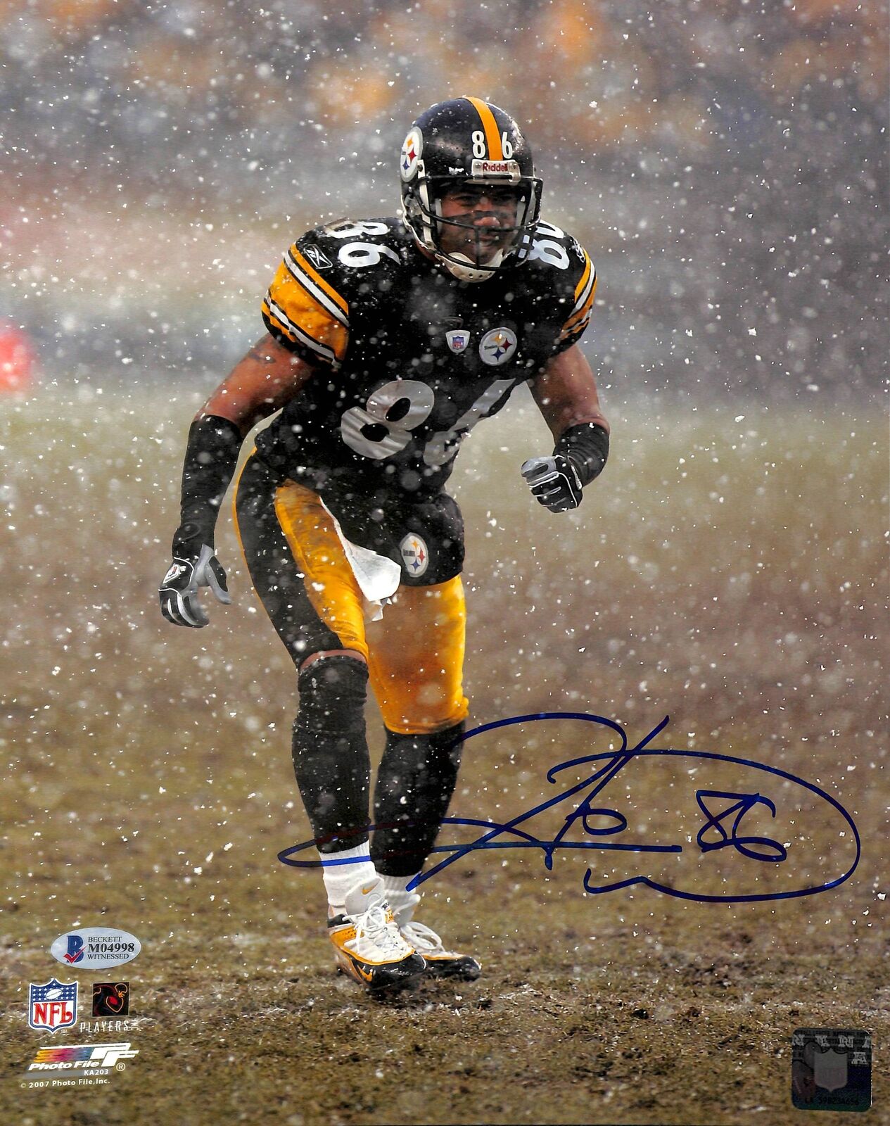 Steelers Hines Ward Authentic Signed 11x14 Photo Poster painting Autographed BAS Witnessed