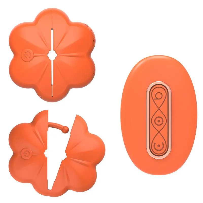 Remote Control Adjustable Rose Vibrating Nipple Clamps