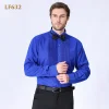 New Men's Dress French Shirt with Bow Tie