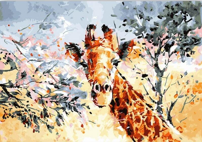 

Abstract Giraffe – Paint By Numbers - 40*50CM, 501 Original