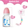 Cute Pink Magnetic Pacifier and Bottle 3 Pcs Set Safe Reborn Baby Doll Accessories - RBBI-Myrebornbabydoll&reg; Myrebornbabydoll&reg;