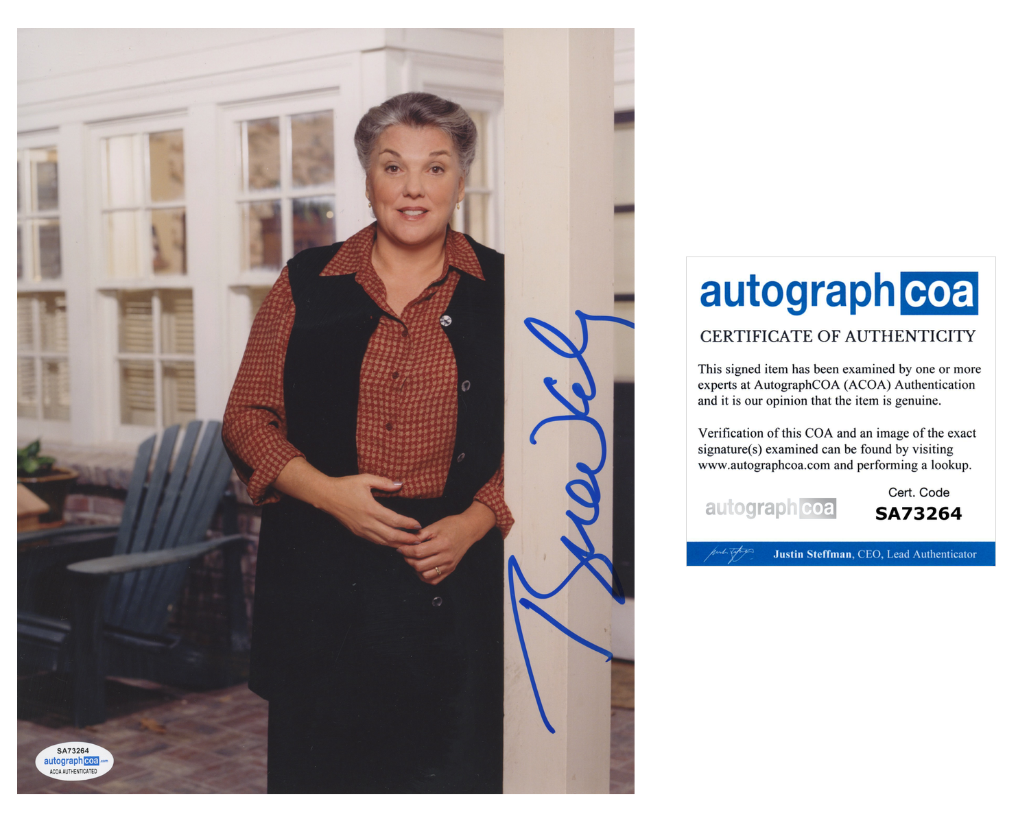 Tyne Daly ACOA Signed Autograph 8 x 10 Photo Poster painting