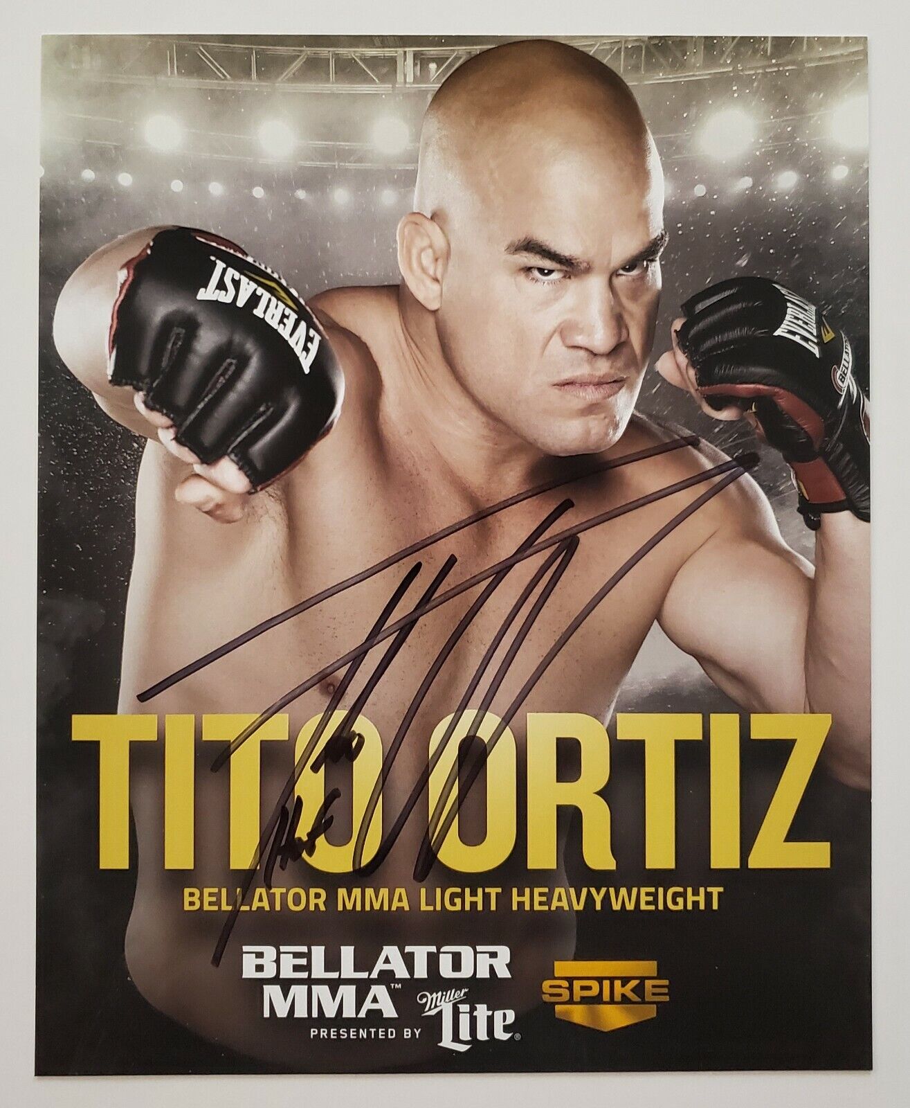 Tito Ortiz Signed Bellator 8x10 Photo Poster painting Champion UFC MMA Fighter LEGEND RAD