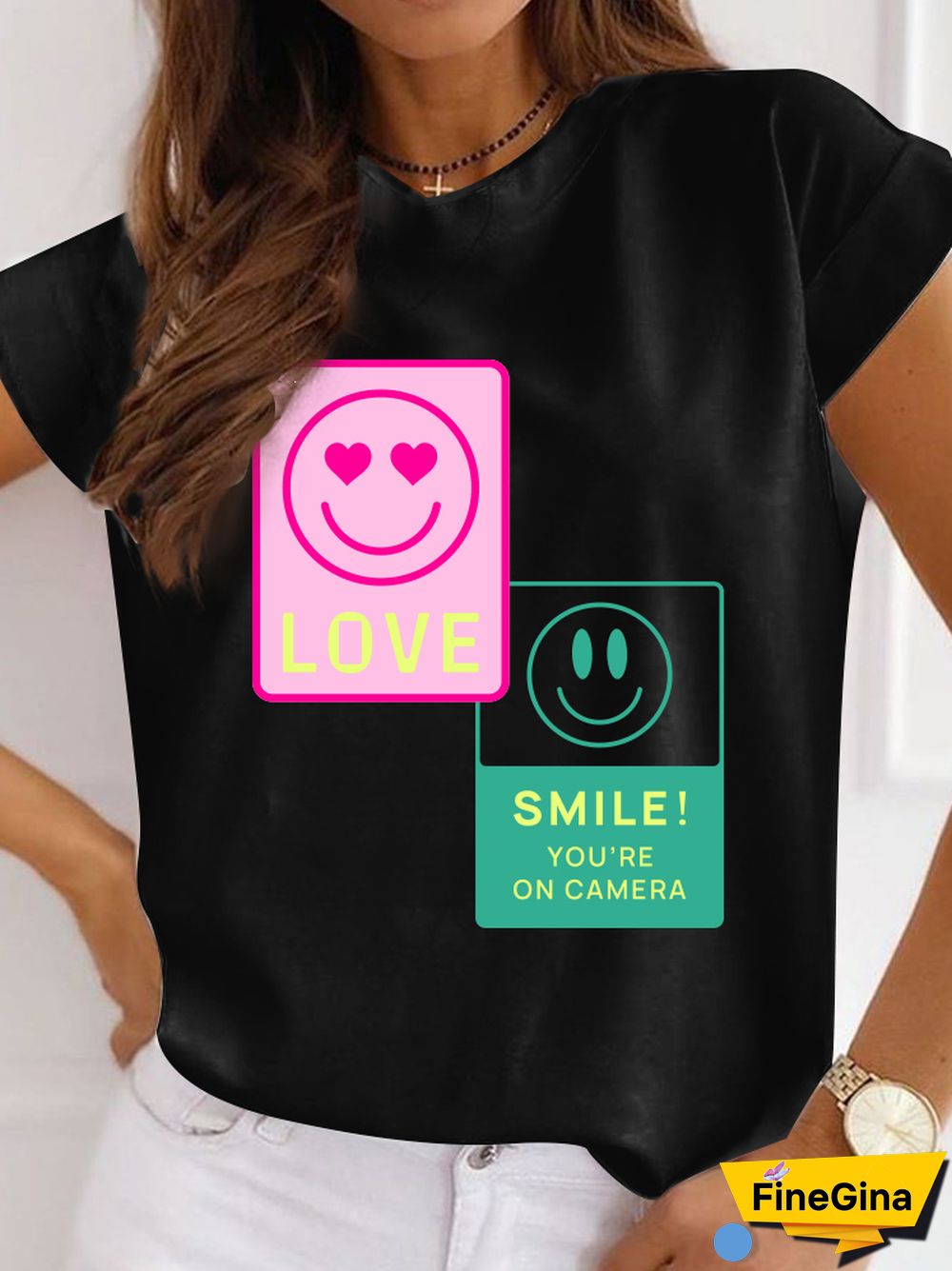 Gothic T-shirt For Women Streetwear Funny Print Hip Hop Short Sleeve T Shirt Harajuku Priority Money Printed Polyester Top Black