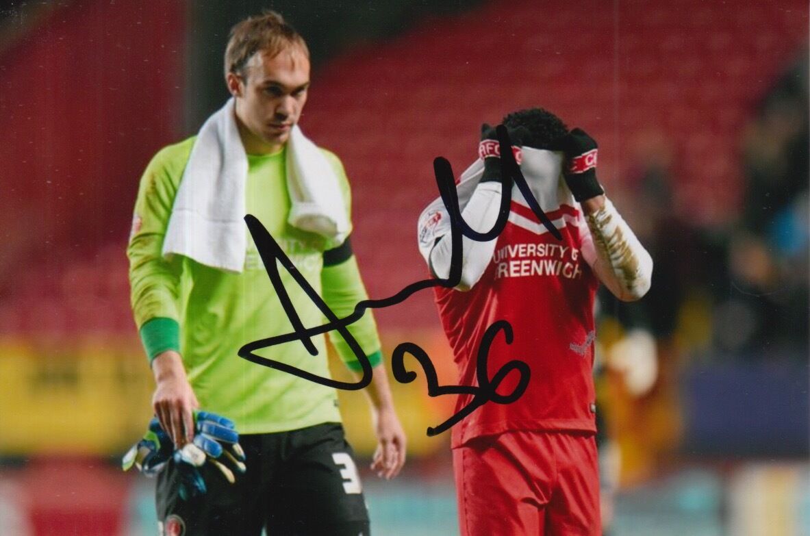 CHARLTON ATHLETIC HAND SIGNED MARKO DMITROVIC 6X4 Photo Poster painting 1.