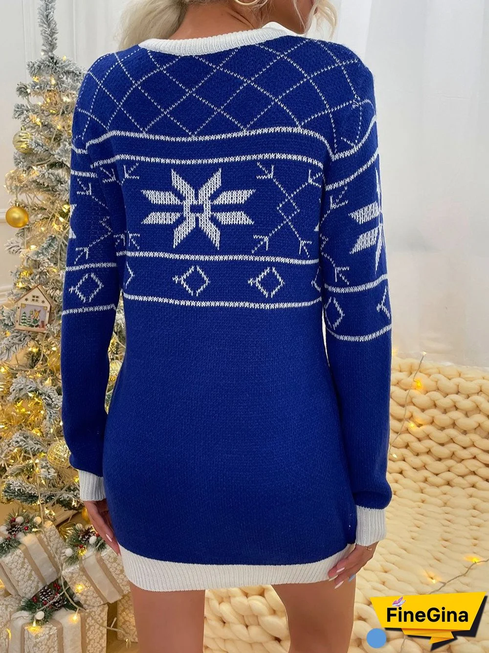 Color Block Strappy Sweater With Pocket