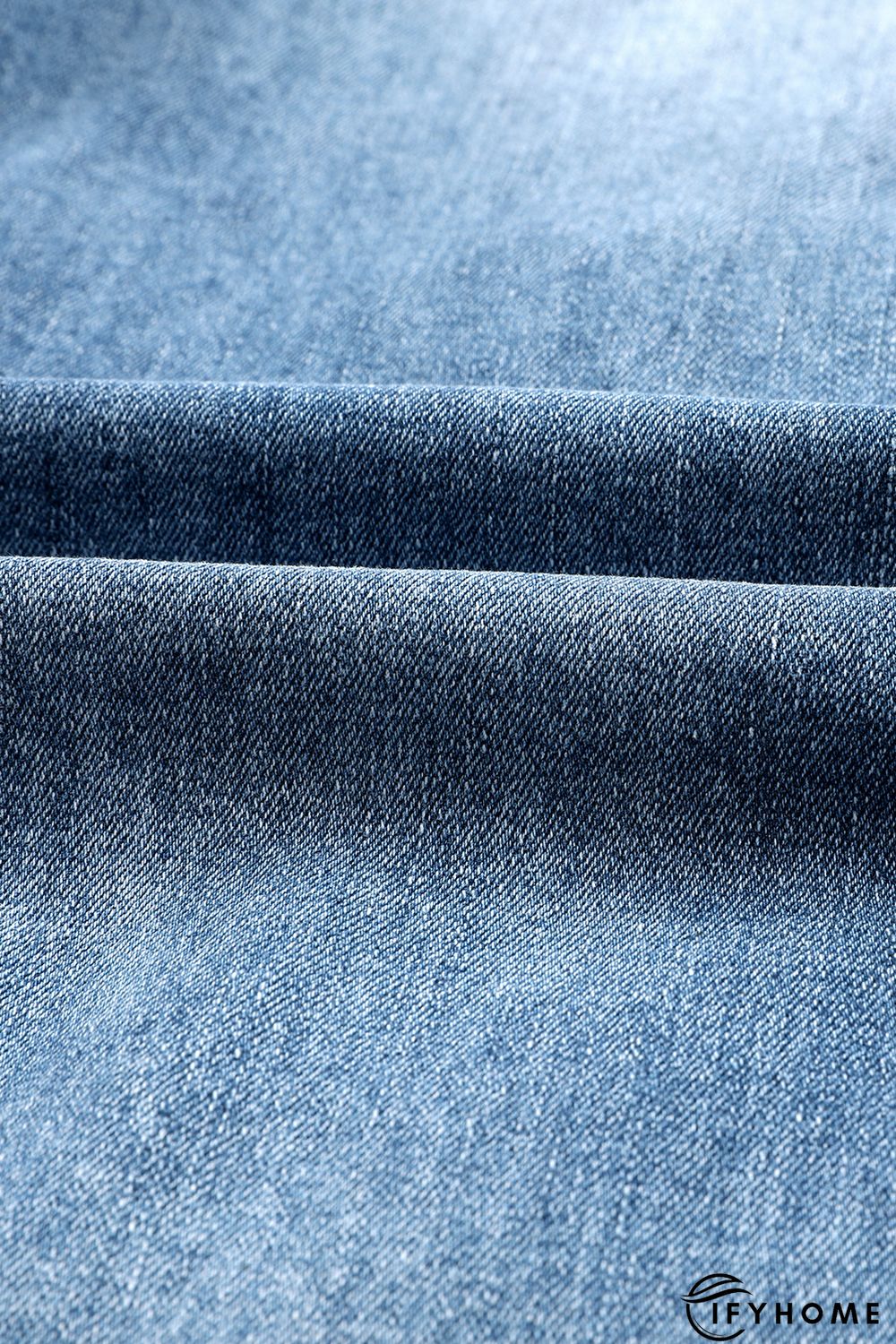 Blue Plus Size Distressed Slit Vintage Jeans | IFYHOME