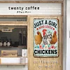 Just A Girl Who Loves Chickens - Metal Tin Signs(8*12Inch/12*16Inch) - Animal