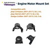 Engine Motor Mount Set Compatible with Jeep Compass Patriot 2007 2008 2009 2010 2011 2012 2013 2014 2015 2016 2017 2.0L 2.4L Fits Dodge Caliber 2007-2012 Replace A5415 A5416