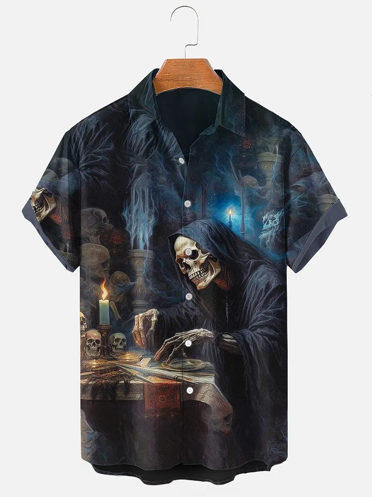 Men's Grim Reaper Halloween Shirt