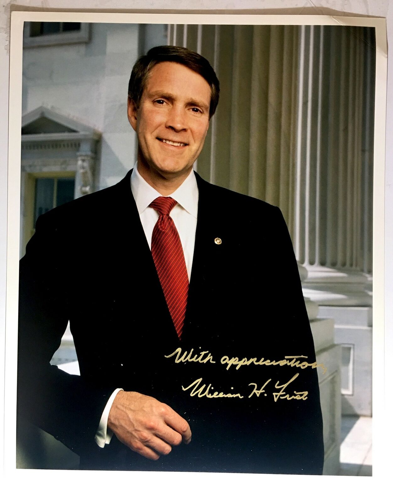 William Frist Signed 8x10 Photo Poster painting Tennessee Senator Autograph Auto