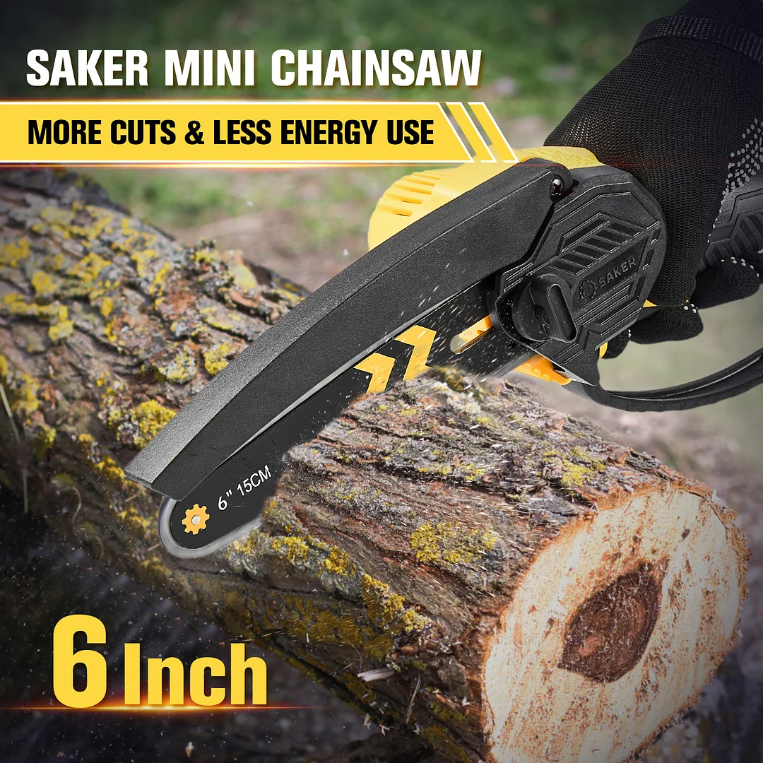 Saker Mini Chainsaw Cordless Inch