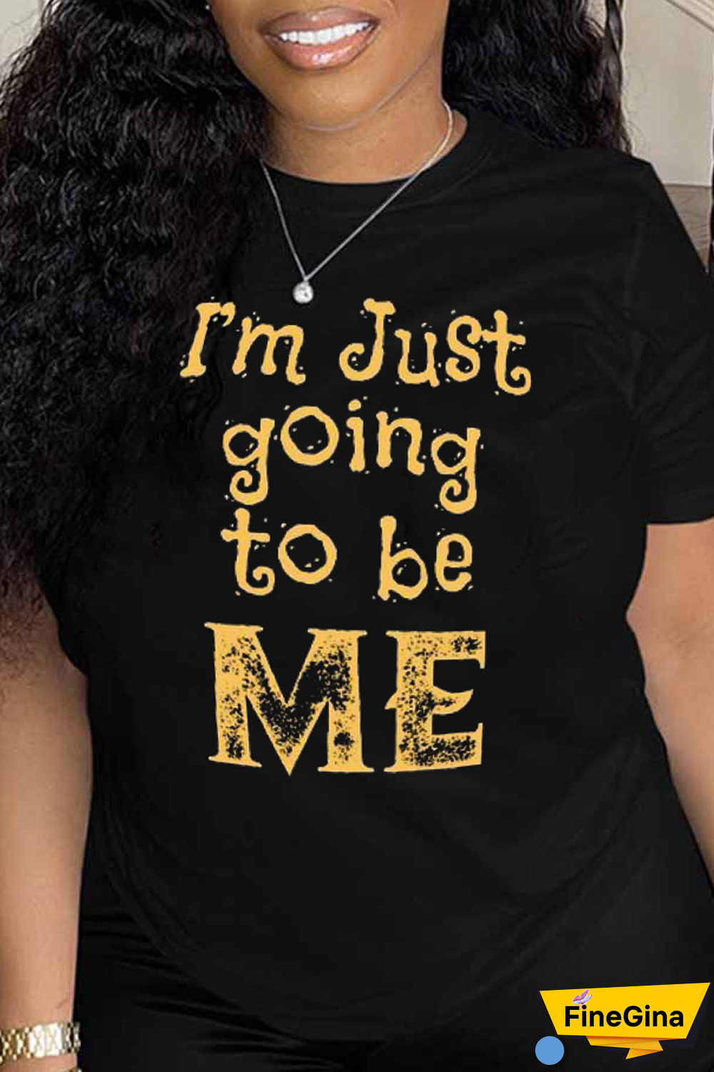 Black Casual Daily Print Patchwork Letter O Neck T-Shirts