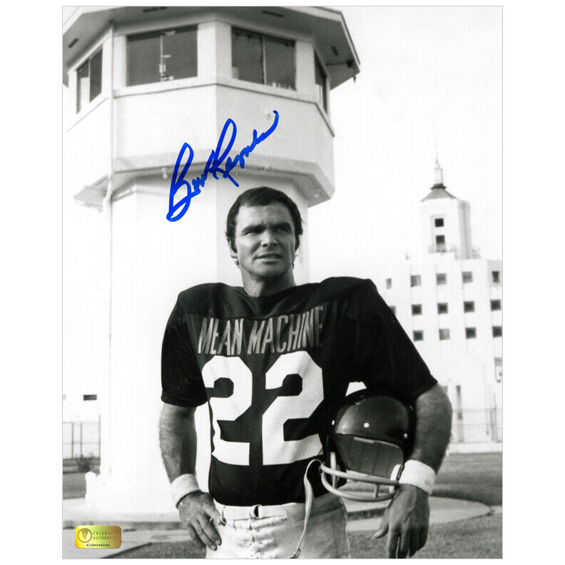 Burt Reynolds Autographed The Longest Yard Mean Machine 8x10 Photo Poster painting